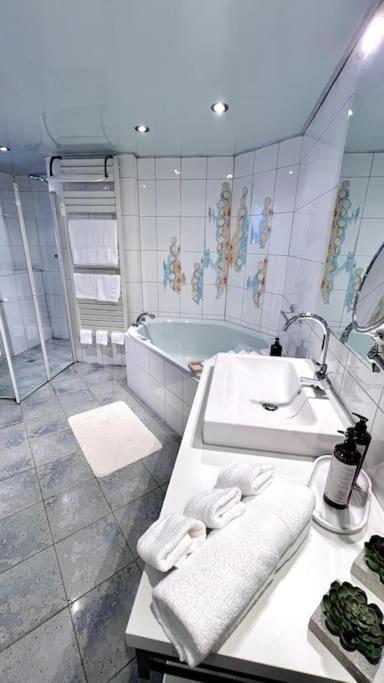 90qm Designerwohnung Mit Kueche Und Jacuzzi In Do-city Apartment *